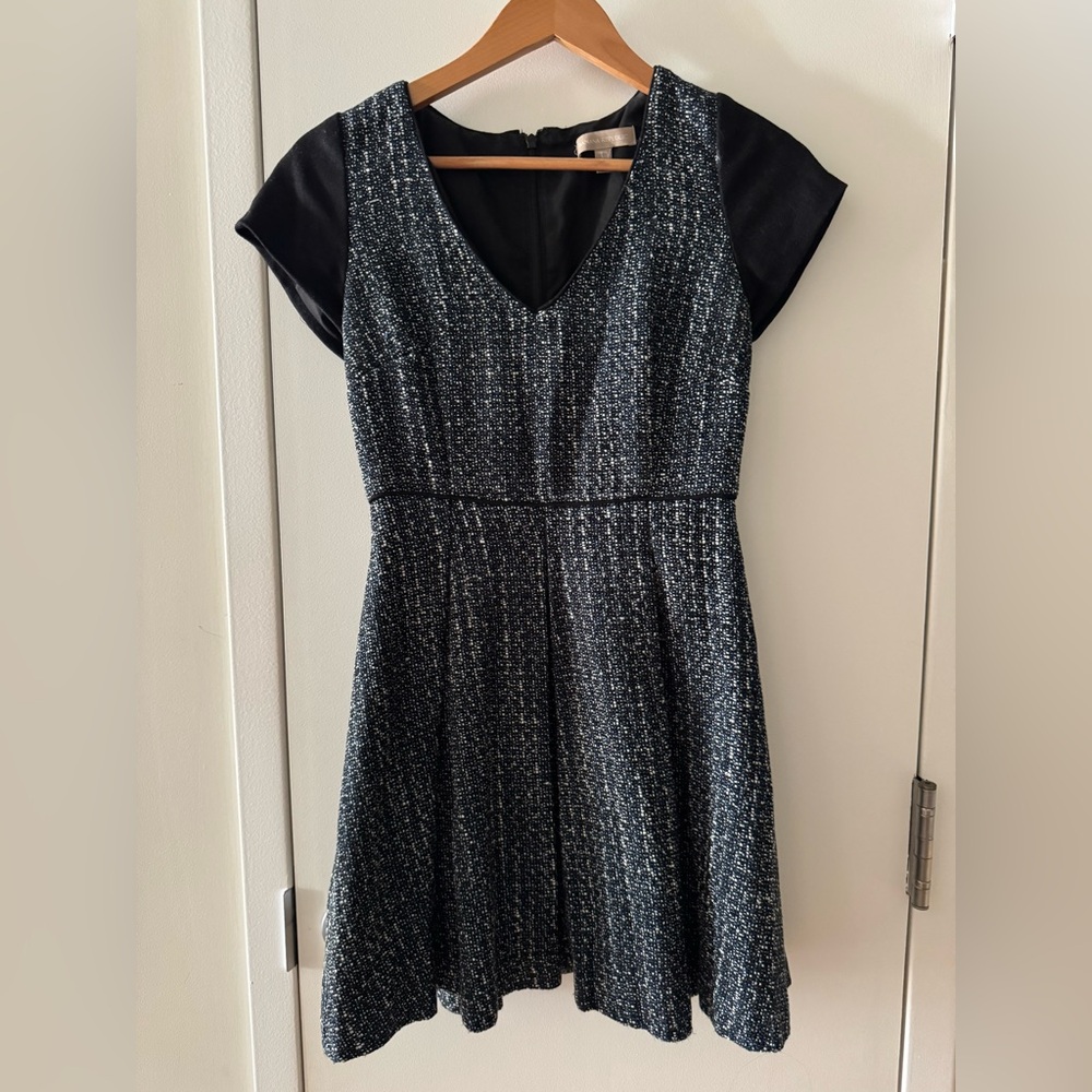 Banana Republic Navy Tweed Dress